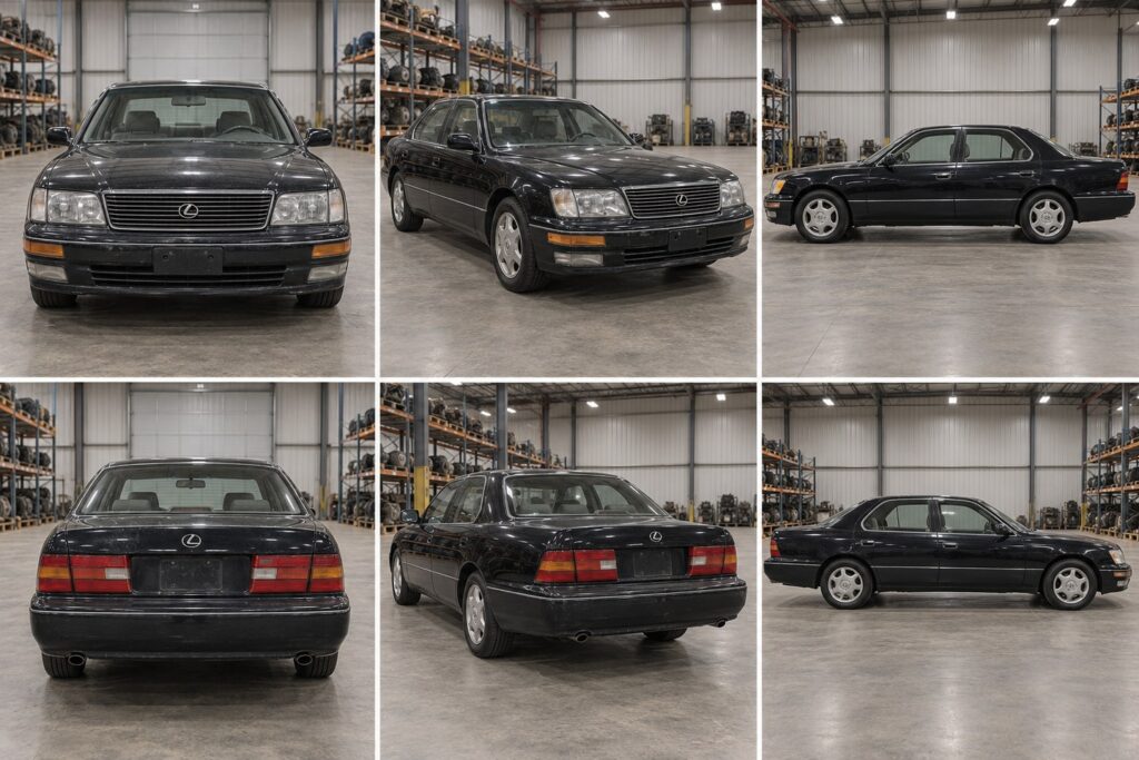 1997 Lexus LS400 exterior views in warehouse
