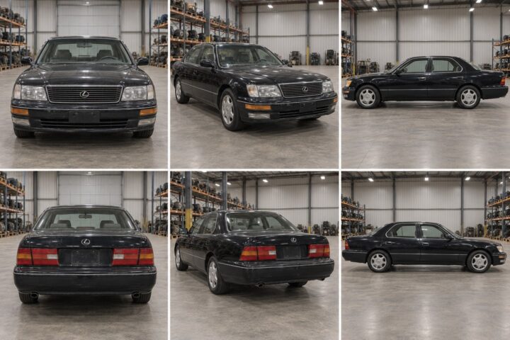 1997 Lexus LS400 exterior views in warehouse